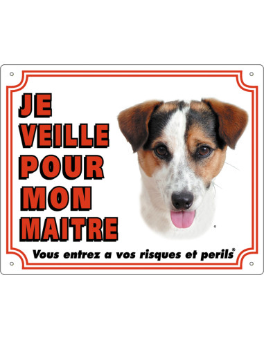 Panneau Jack Russel de Flamingo : "Je veille pour mon Maitre".