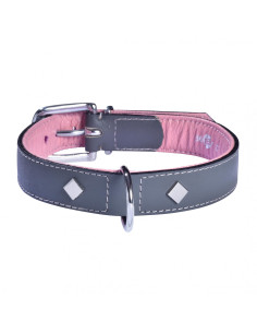 Collier rose et gris pour chien "Tomy" de Bobby.