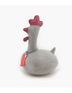 Cale porte "Harold le coq" bleu de Monica Richards.