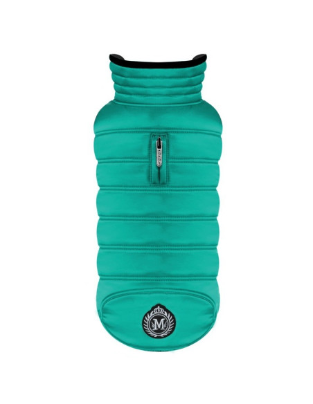 Doudoune pour chien imperméable "Mix Jade" de Milk & Pepper.
