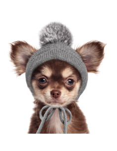 Bonnet pour chien "Cocoon Grey" de Milk & Pepper.