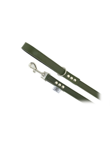 Laisse pour chien en cuir  vert - Laisse "Classic" evergreen