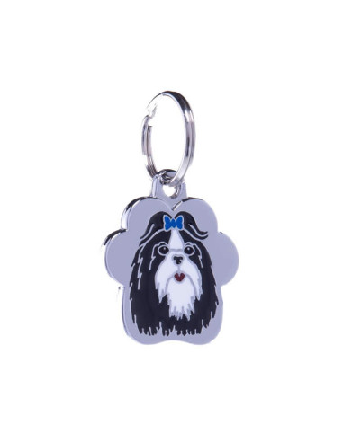 Médaille pour chien Rainbow "Shih Tzu poil long" de Petitamis.