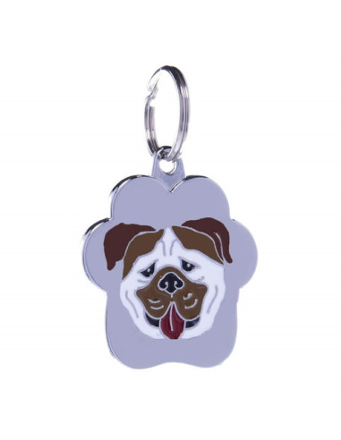 Médaille pour chien Rainbow "Bulldog Anglais" de Petitamis.