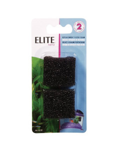Mousse filtrante de rechange pour filtre submersible mini de Elite aquarium.