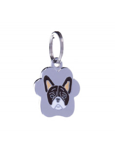 Médaille pour chien Rainbow "Bouledogue Francais" -  Petitamis.