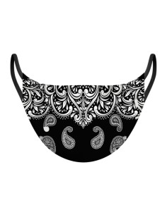 Masque de protection bandana noir de Podevache.