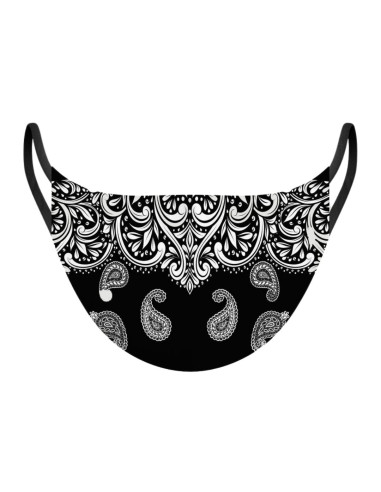 Masque de protection bandana noir de Podevache.