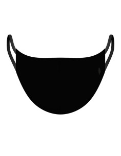 Masque de protection uni noir de Podevache.