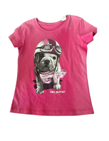 Tee shirt enfant framboise Tee Jasmin
