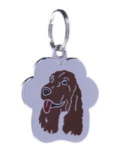 Médaille cocker marron de petitamis