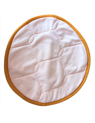 Tapis rond caisse de transport chien et chat 28cm orange