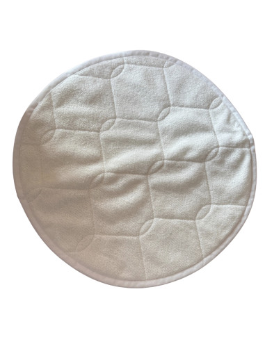 Tapis rond caisse de transport chien et chat 37cm blanc