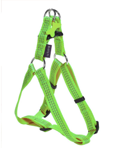 harnais baudrier "safe" vert en nylon de bobby