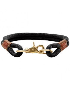 Collier pour chien noir "Oss" de Hunter.