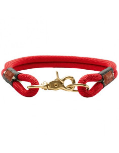 Collier pour chien rouge "Oss" de Hunter.