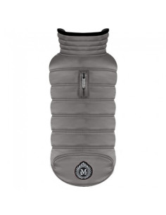 Doudoune imperméable pour chien grise "Mix Grey" de Milk & Pepper.