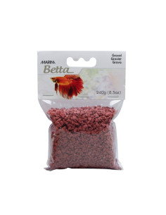Gravier rouge pour aquarium "Betta" 240 g de Marina.
