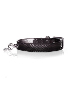 Collier "Naja Black" pour chien de Milk & Pepper.