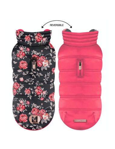 Doudoune réversible rose et bleue "Lilirose" de Milk & Pepper.