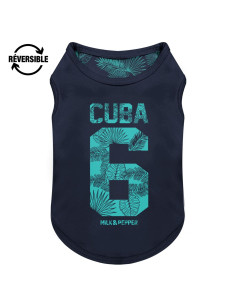 Tee-shirt pour chien "Cuba" réversible de Milk & Pepper.