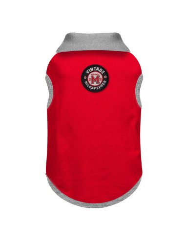 Polo pour chien "Kennedy Red" de Milk & Pepper.