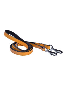 Laisse 3 points "Tomy" moutarde jaune