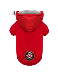 Imperméable pour chien "Preppy Red" de Milk & Pepper.