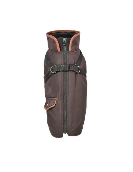 Manteau harnais marron pour chien - Manteau "Trotte"